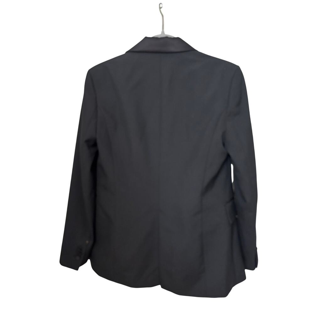 ZARA Black Double Breasted Tuxedo Blazer Satin Lapel Women’s XS EU 34 - Picture 6 of 12